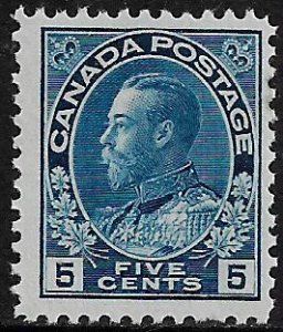 Canada #111 Mint Hinged Stamp - King George V (c)