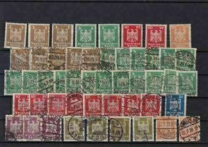 germany  1924 mounted mint  and used stamps good cancels  ref r15226