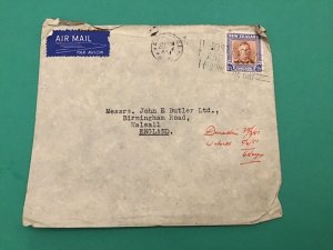 New Zealand to England 1951 Air Mail  Stamp Cover R42756