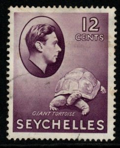 SEYCHELLES SG139 1938 12c REDDISH VIOLET USED