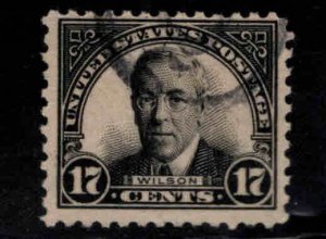 USA Scott 623 Used Woodrow Wilson stamp