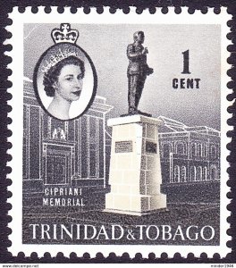 TRINIDAD & TOBAGO 1960 QEII 1c Stone & Black SG284 MH