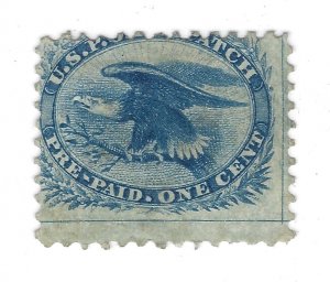 US CARRIER STAMP SCOTT #LO6 U.S.P.O. DESPATCH 1C PERFORATED REPRINT, 1875