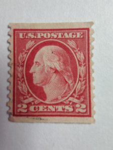 SCOTT #491 USED COIL TWO CENT WASHINGTON BEAUTIFUL STAMP
