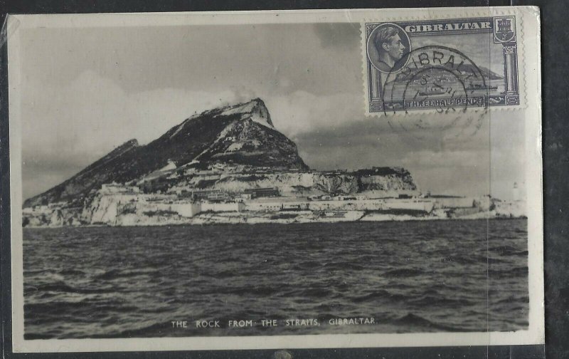 GIBRALTAR COVER (P1904B) KGVI 1 1/2D ROCK PPC TO CZECHOSLOVAKIA