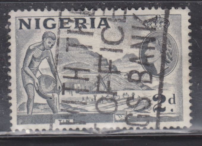 Nigeria 93B Mining Tin 1956