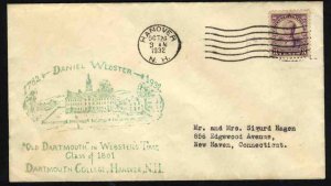 United States First Day Covers #725-8a, 1932 3c Daniel Webster, C.N. Allen ha...