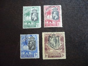 Stamps - Gambia - Scott# 102,104,107,113 - Used Part Set of 4 Stamps