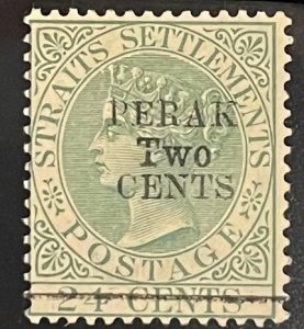 Malaya-Perak,  1891,  SC 37, MLH, VF