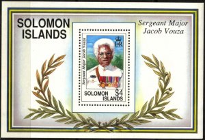 Solomon Islands 1992 Military Sergeant Major Jacob Vouza S/S MNH