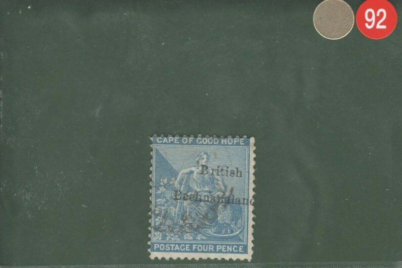 British Bechuanaland COGH QV Stamp SG.3 4d Blue (1887) Fine Used Cat £85 GRED92