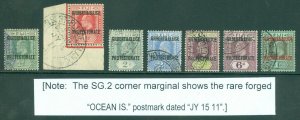 SG 1-7 Gilbert & Ellice Islands 1911. ½ to 1/- set of 7. Very fine used...