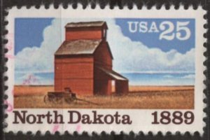 US 2403 (used) 25¢ North Dakota statehood (1989)