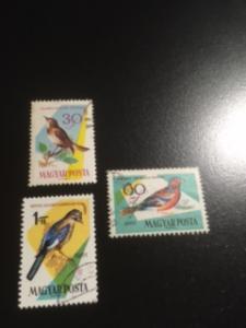 Hungary sc 1426,1428,1429 u Birds