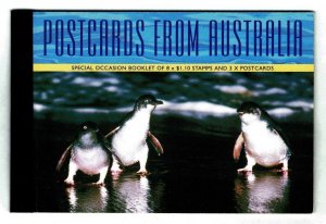 Postcards From Australia - Complete Booklet - OGNH - VF - CV$65.00 (ESP#343)