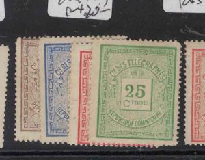 Dominican Republic Telegraph Stamps 1c, 5c, 10c, 25c MOG (1hbf)