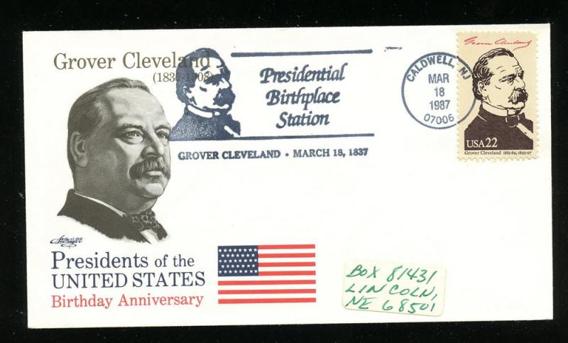 US 2218d ADDR Birthday Event - Grover Cleveland  ArtMaster