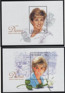 ST. VINCENT,  2496-2499   MNH 4 SOUVENIR SHEETS SET