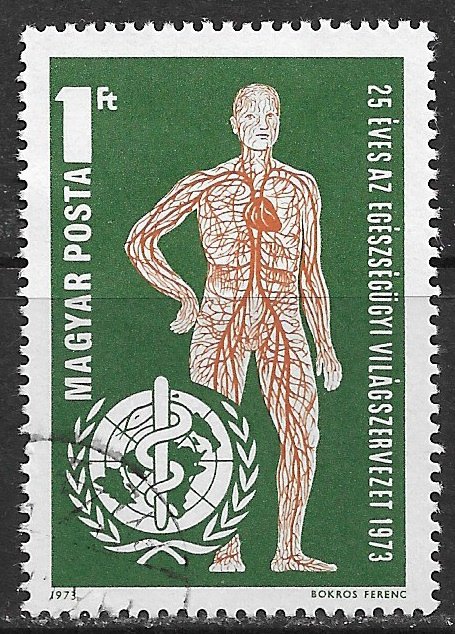 Hungary ~ Scott # 2219 ~ Used ~ World Health Organization ~ CTO