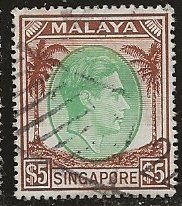 Singapore ^ Scott # 20 - Used