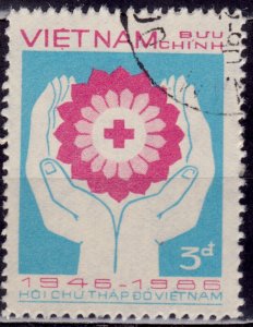 Vietnam, 1986, 40th Anniversary of Vietnamese Red Cross, 3d, sc#1685, used*