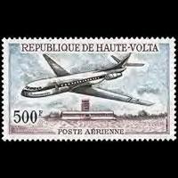 BURKINA FASO 1968 - Scott# C51 Plane Set of 1 NH