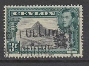 Ceylon, Scott 279a (SG 387a), used