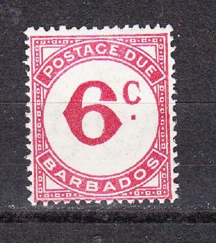 Barbados Scott J6 Mint hinged (Catalog Value $16.00)