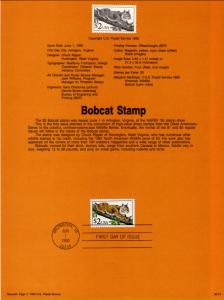 US SP903 Bobcat 2482 Souvenir Page FDC