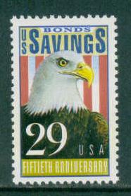 2534 29c Savings Bonds Fine MNH