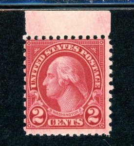 USAstamps Unused US Scarce Washington Deep Carmine 11x10 Sctt 579 OG MNH Cat $92