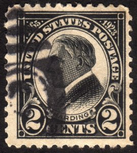 1923, US 2c, Harding, Used, Sc 610