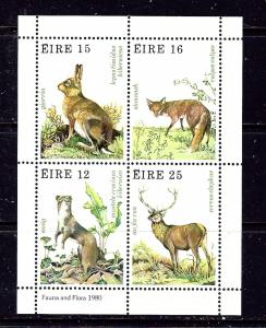 Ireland 483a MNH 1980 Animals Sheet of 4