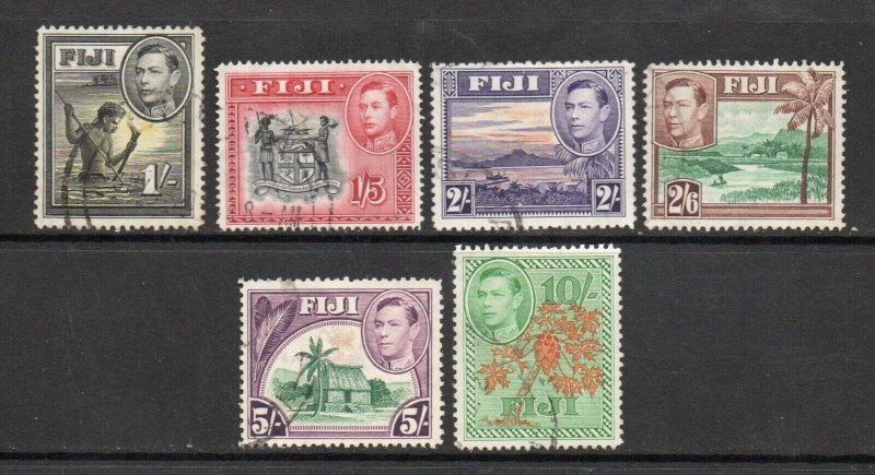 Fiji - SG# 262, 263 + 264 - 266a Used        -         Lot 0623157