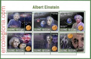 B1518 - GUINE-BISSAU - ERROR MISPERF Stamp Sheet - 2023 - Albert Einstein-