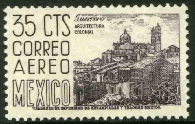 MEXICO C220C 35¢ 1950 Definitive 2nd Printing wmk 300 MINT, NH. VF.