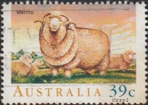 Australia #1136 1989 39c  Sheep in Australia-Merino USED-Fine-NH. 