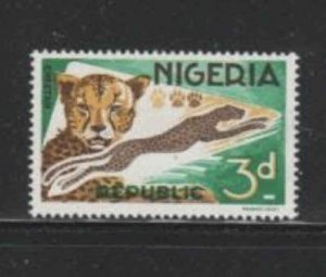 NIGERIA #188 1965 3p CHEETAH MINT VF NH O.G