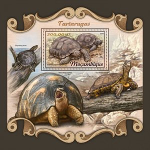 MOZAMBIQUE - 2018 - Tortoises / Turtles - Perf Souv Sheet - Mint Never Hinged