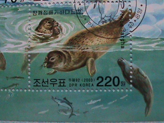 ​KOREA 2003 SC# 4323 ARCTIC & ANTARCTIC ANIMALS-CTO SHEET-VERY FINE