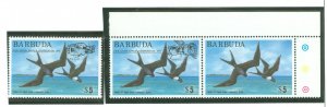 Barbuda #186a/213-214 Mint (NH) Single (Space)