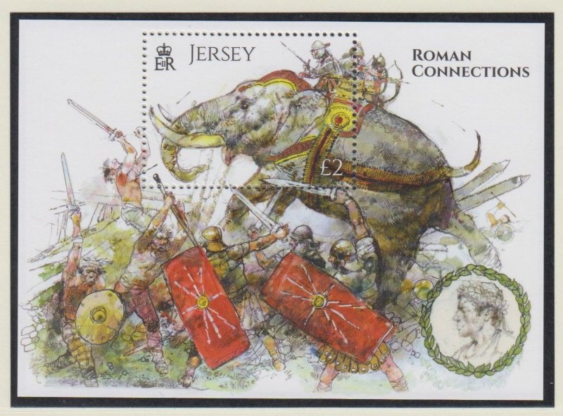 Jersey 2014, ' Roman connections' Miniature Sheet .  unmounted mint...