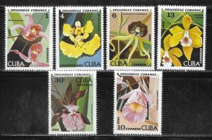 Cuba 2328-2333  Orchids set MNH