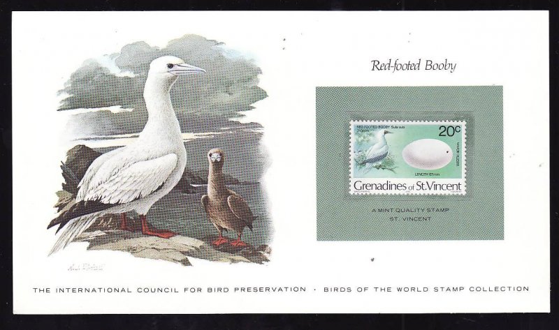 Birds of the World Stamp Collection #9d-St Vincent Grenadines-Mint NH Red-footed