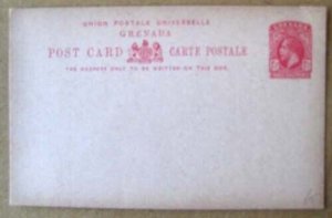 Grenada 1923 Postal card 1½d carmine on buff H&G15 fine unused