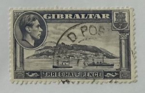 Gibraltar 1931/33 Scott 98 used - 2p,  King George V & The Gibraltar Rock