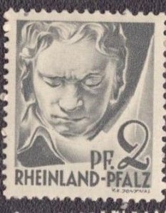 Germany -French Occupation Rheinland-Pfalz 1947 -  6N1 MNH