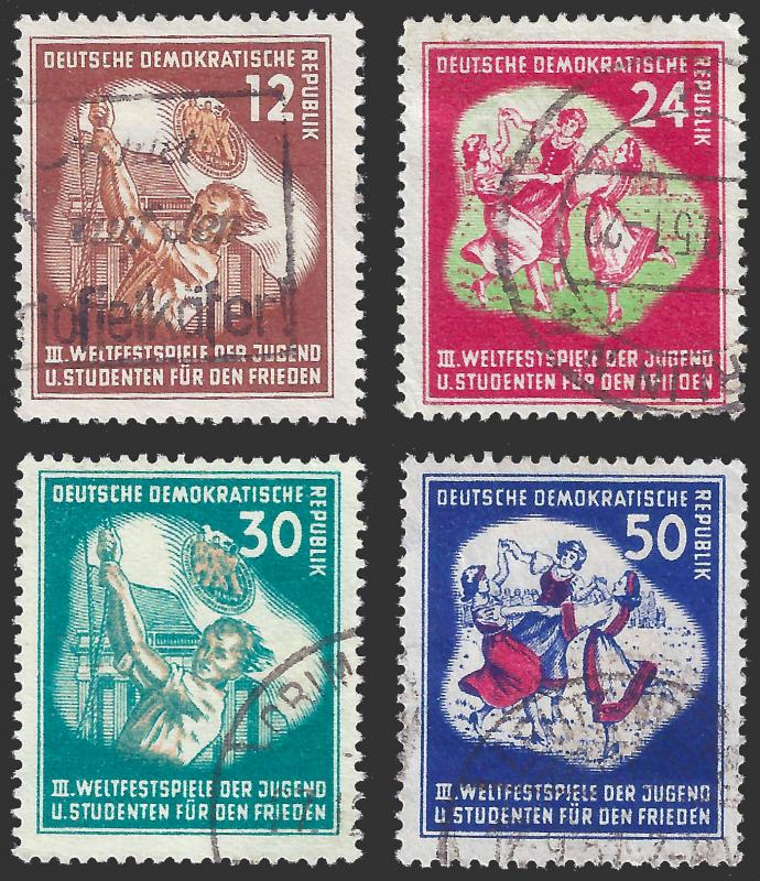 Germany DDR 1951 Sc 85-88 UVF 2010 SCV is $33.00