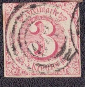 Thurn and Taxis - 53 1862 Used