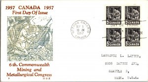 Canada, Worldwide First Day Cover, Minerals